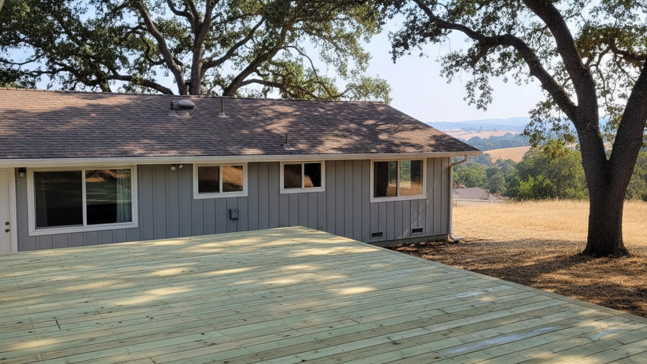 Deck Railing Repair completed by Omega Deck Company in Rancho Cordova, CA